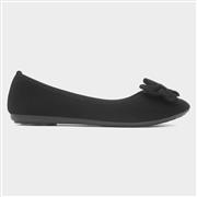 Lilley Gladys Womens Black Bow Ballerina (Click For Details)