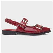 Truffle Miley Womens Red Slingback Buckle Shoe (Click For Details)