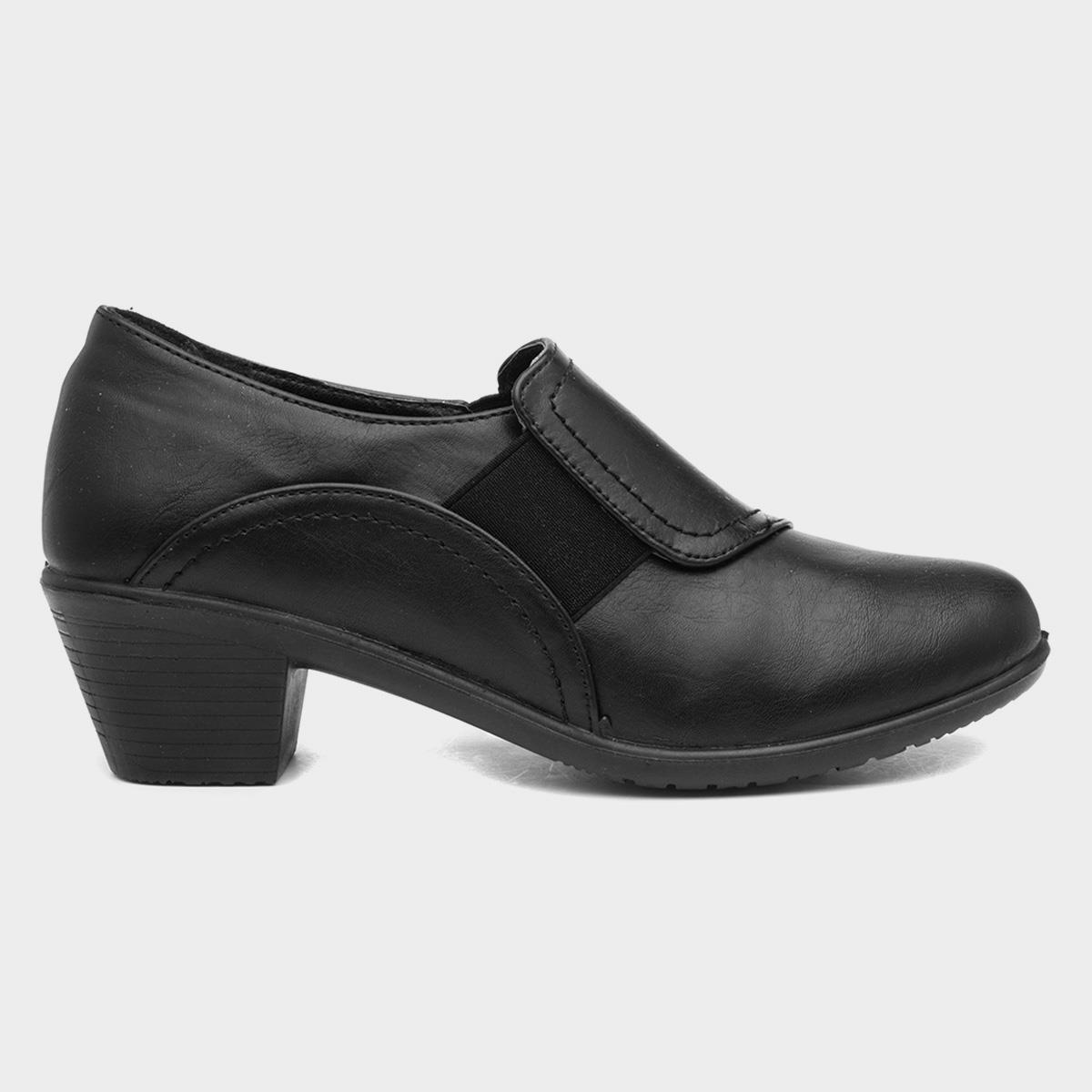 Cushion Walk Louise Womens Black Heel-140008 | Shoe Zone