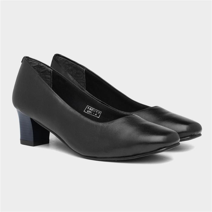 Comfort Plus Karla Womens Black Leather Shoe 140012 Shoe Zone