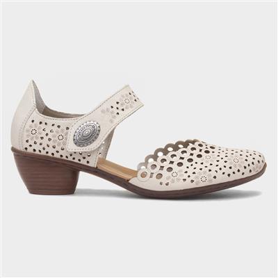 Antistress Womens Beige Leather Court Shoe