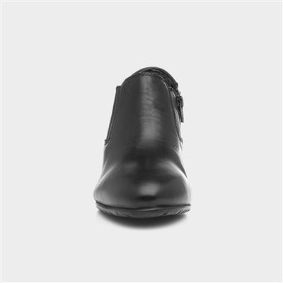 Comfort Plus Lucia Womens Black Leather Shoe-14041 | Shoe Zone