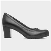 Jana Softline Betty Womens Black Court Shoe (Click For Details)