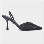 Truffle Ivanna Womens Black Diamante Heel (Click For Details)