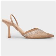 Truffle Ivanna Womens Nude Diamante Heel (Click For Details)