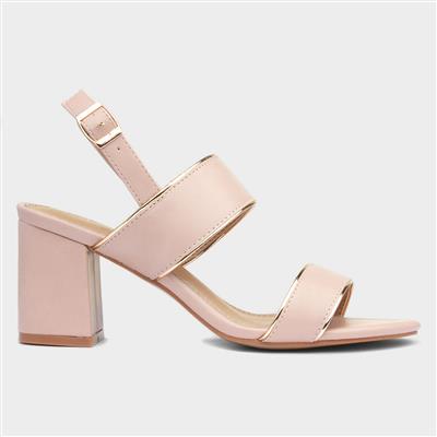 Dusky pink hotsell strappy sandals