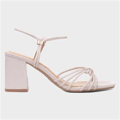 Harlow Womens Nude Strappy Heel