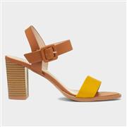 Lunar Palin Womens Yellow Buckle Heel (Click For Details)