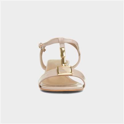 Lunar Blaze Womens Nude Patent Heel-14954 | Shoe Zone