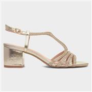 Truffle Hazel Womens Gold Heeled Sandal (Click For Details)