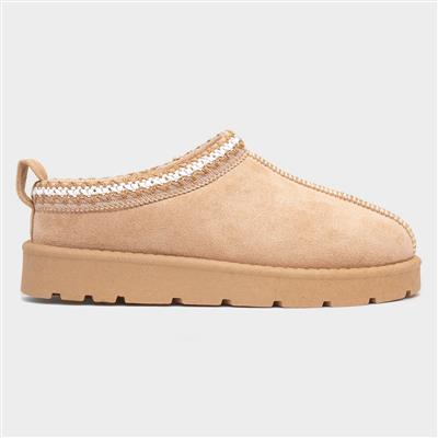 Chloe Womens Sand Faux Fur Shoe