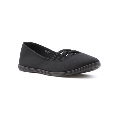 womens black canvas trainers