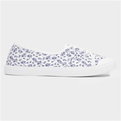 Phoebe Women's White Floral Canvas