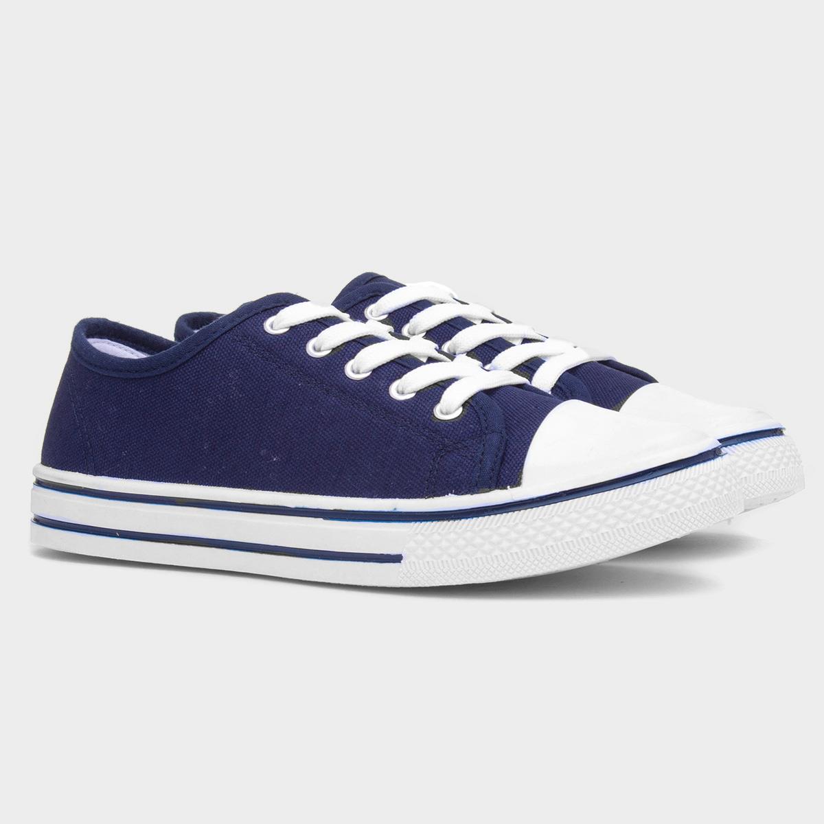 Red Fish Meru Womens Navy Canvas Shoe-16601 | Shoe Zone