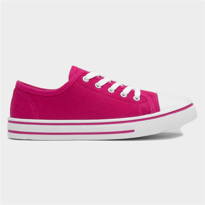 Red Fish Meru Womens Fuchsia Canvas Shoe-16602 | Shoe Zone