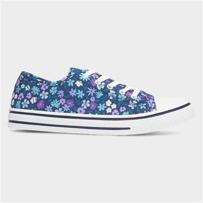 Meru Womens Multi Floral Canvas Shoe