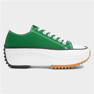 Strata Womens Green Platform Canvas