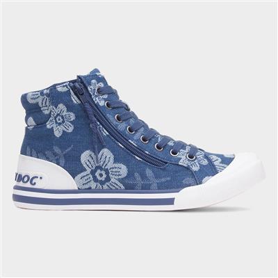 Jazzin Hi Cole Womens Navy Canvas