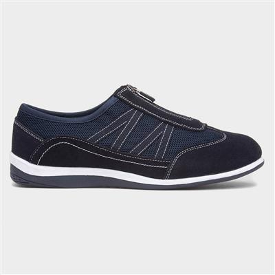 Mombassa Womens Navy Leather Shoe