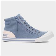 Rocket Dog Jazzin Hi Bondi Womens Blue Canvas (Click For Details)