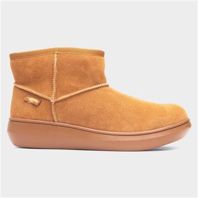 Sugarrush Womens Tan Suede Ankle Boot