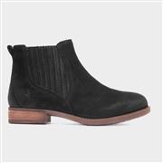 Hush Puppies Edith Womens Black Leather Boot (Click For Details)