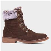 Hush Puppies Florence Womens Chocolate Ankle Boot (Click For Details)