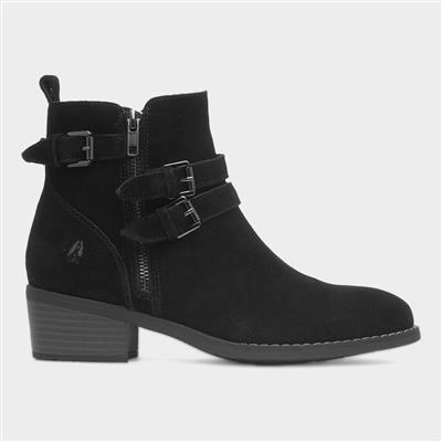 Jenna Womens Black Leather Boot