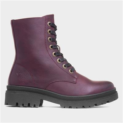 Amaya Womens Burgundy Boot