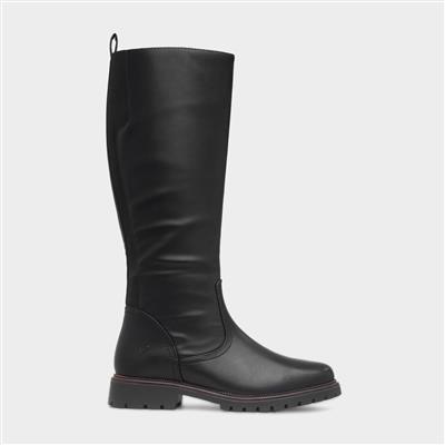 Verbena Womens Black Knee High Boot