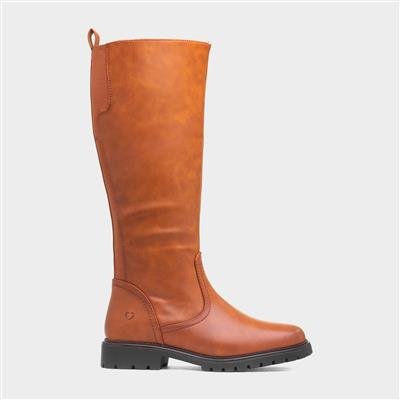 Verbena Womens Tan Knee High Boot