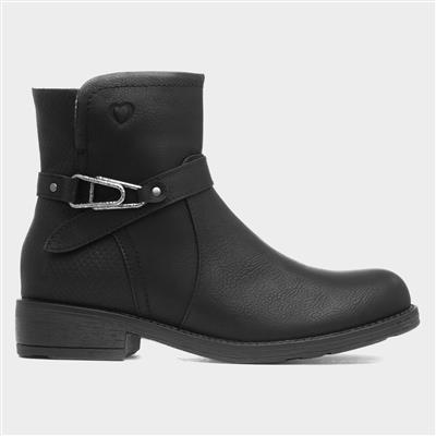 Cicely Womens Black Ankle Boot