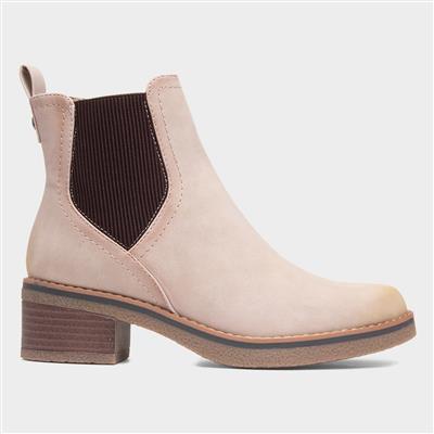 Tonia Womens Beige Ankle Boot