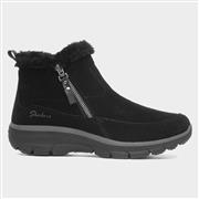 Skechers Easy Going Cool Zip Womens Black Boot (Click For Details)