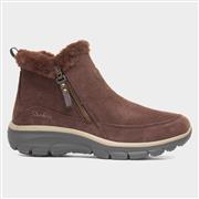 Skechers Easy Going Cool Zip Womens Brown Boot (Click For Details)