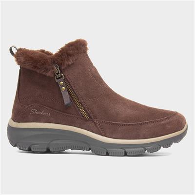 Easy Going Cool Zip Womens Brown Boot