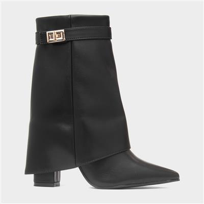 Sadie Womens Black Zip Up Boot