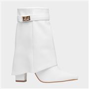 Truffle Sadie Womens White Zip Up Boot (Click For Details)