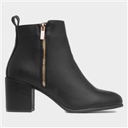 Truffle Misty Womens Black Block Heel Boot (Click For Details)