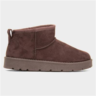 Gracie Womens Chocolate Ankle Boot