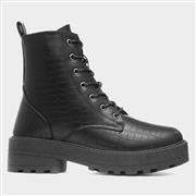 Krush Jayne Womens Black Chunky Boot (Click For Details)