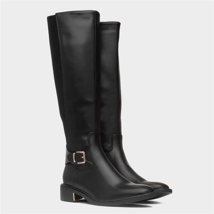 Truffle Aria Womens Black Knee High Boot 17189 Shoe Zone