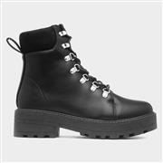 Krush Stella Womens Black Chunky Wide Fit Boot (Click For Details)