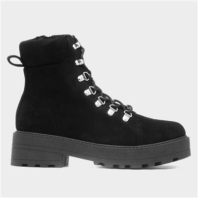 Stella Women's Black Chunky Wide Fit Boot