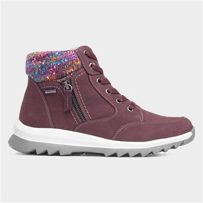 Buttermere Womens Burgundy Ankle Boot