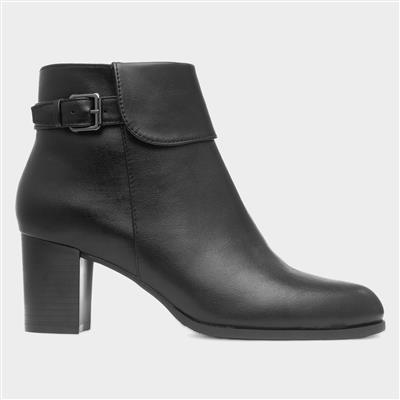 Regina Womens Black Heeled Boot