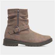 Lilley Miranda Womens Taupe Zip Up Boot (Click For Details)