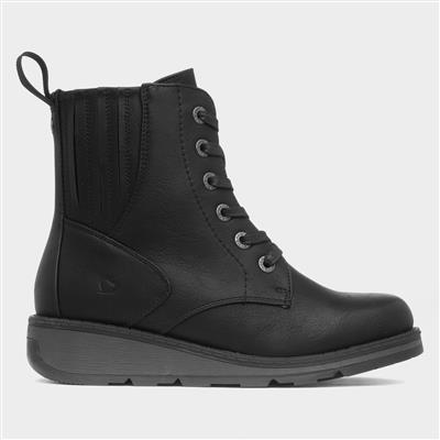 Journey Womens Black Wedge Boot