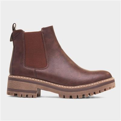 Lottie Womens Brown Chelsea Boot