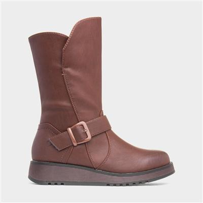 Maya Womens Brown Calf Boot